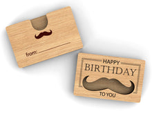 Load image into Gallery viewer, Happy Birthday wooden gift card holder
