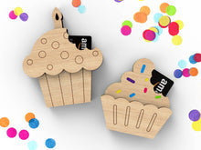 Load image into Gallery viewer, Happy Birthday wooden gift card holder
