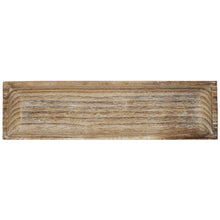 Load image into Gallery viewer, Rectangular Rustic Wood Decorative Tray
