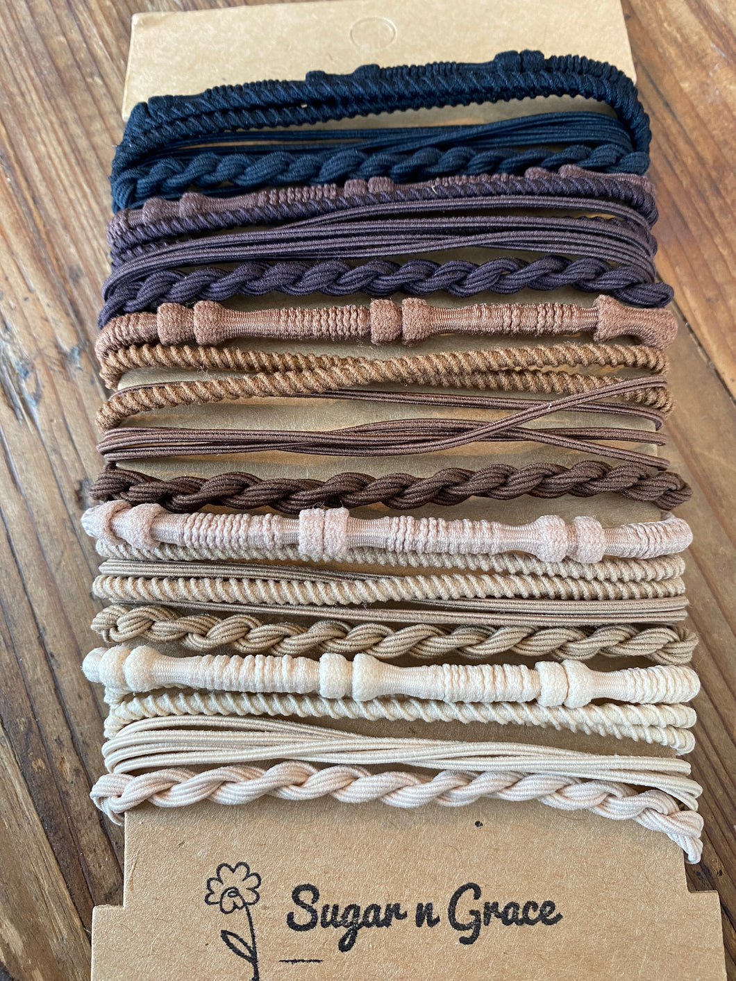 Bracelet hair ties