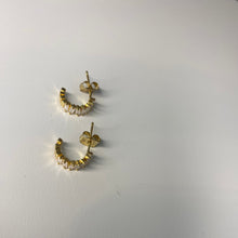 Load image into Gallery viewer, Baguette Huggies earrings
