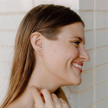 Load image into Gallery viewer, CZ Bar Stud Earrings
