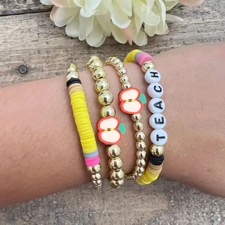 TEACH beaded bracelet