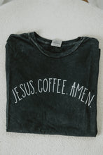 Load image into Gallery viewer, JESUS COFFEE AMEN Mineral Washed Graphic T-shirt
