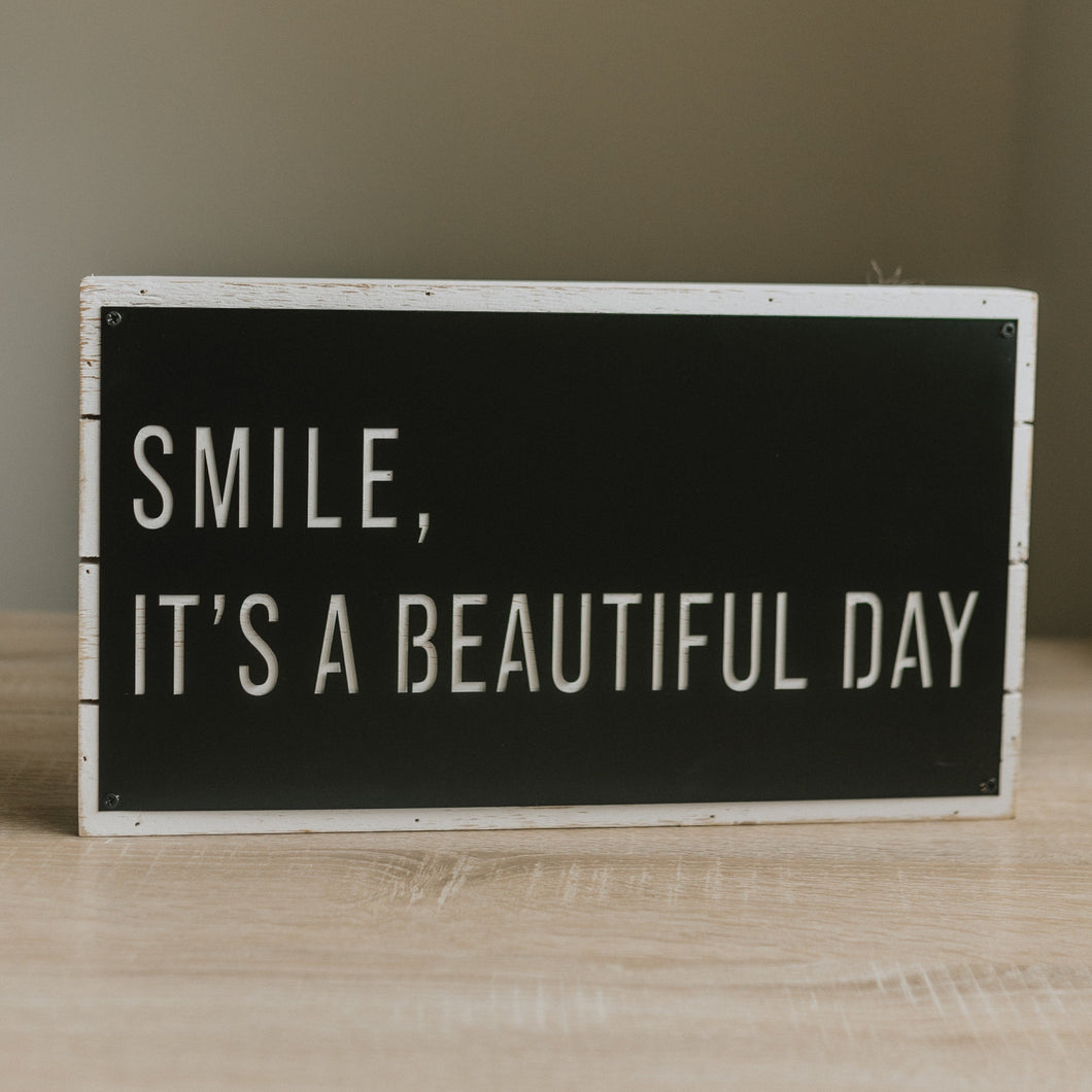 Smile Beautiful Day Wall Art