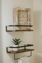 Load image into Gallery viewer, WASH YOUR HANDS bamboo sign
