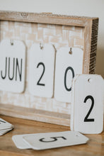 Load image into Gallery viewer, Bamboo wood calendar
