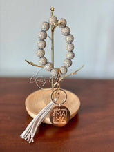 Load image into Gallery viewer, MAMA Wooden Beaded Tassel Key Chain
