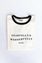Load image into Gallery viewer, FEARFULLY AND WONDERFULLY MADE Ringer Graphic T-Shirt
