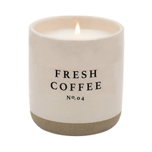Load image into Gallery viewer, Fresh Coffee Soy Candle Stoneware Jar
