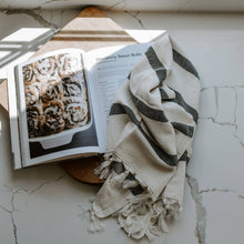 Load image into Gallery viewer, Turkish Cotton + Bamboo Hand Towel - Single Stripe

