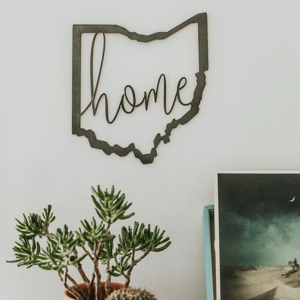 Ohio Script Home Wall Decor