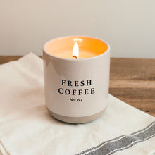 Load image into Gallery viewer, Fresh Coffee Soy Candle Stoneware Jar
