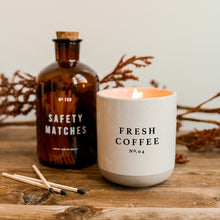 Load image into Gallery viewer, Fresh Coffee Soy Candle Stoneware Jar
