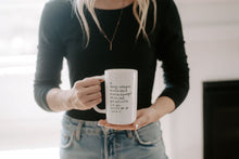 Load image into Gallery viewer, Be Strong and Courageous Tall Speckled Coffee Mug
