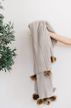 Load image into Gallery viewer, Chenille Pom Blanket
