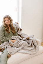 Load image into Gallery viewer, Chenille Pom Blanket

