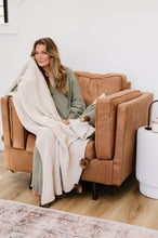 Load image into Gallery viewer, Chenille Pom Blanket
