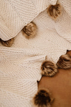 Load image into Gallery viewer, Chenille Pom Blanket
