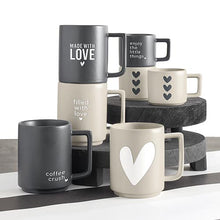 Load image into Gallery viewer, Matte Heart Cafe Mug
