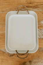 Load image into Gallery viewer, Set of 2 Wood Bead Handle Trays
