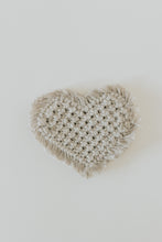 Load image into Gallery viewer, Heart Macrame Mug Rug/Coaster
