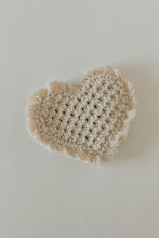 Load image into Gallery viewer, Heart Macrame Mug Rug/Coaster
