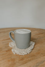Load image into Gallery viewer, Heart Macrame Mug Rug/Coaster

