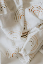 Load image into Gallery viewer, Earthy Rainbow Organic Muslin Blanket
