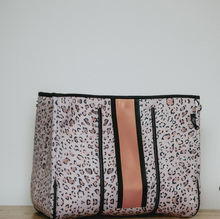 Load image into Gallery viewer, Neoprene Bag - Rose Gold Leopard
