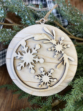 Load image into Gallery viewer, Winter wonderland wood ornaments
