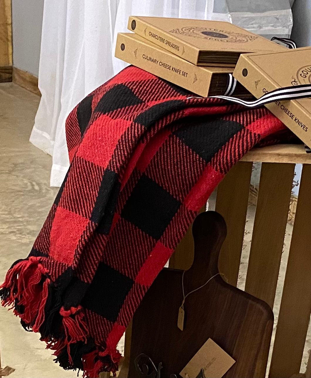 Buffalo plaid blanket