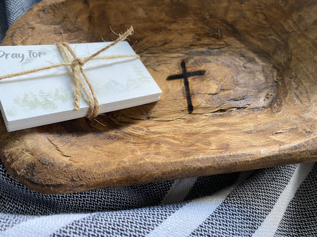 Wood prayer bowl