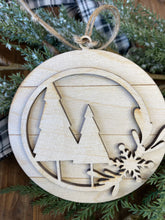 Load image into Gallery viewer, Winter wonderland wood ornaments
