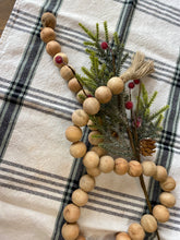 Load image into Gallery viewer, Natural wood bead garland
