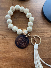 Load image into Gallery viewer, MAMA Wooden Beaded Tassel Key Chain
