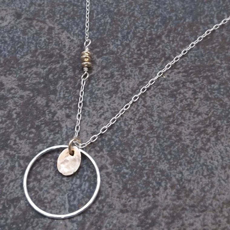 Abigail - Silver and Gold Necklace
