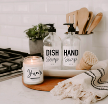 Load image into Gallery viewer, 16oz Clear Glass Hand Soap Dispenser
