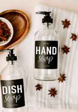 Load image into Gallery viewer, 16oz Clear Glass Hand Soap Dispenser
